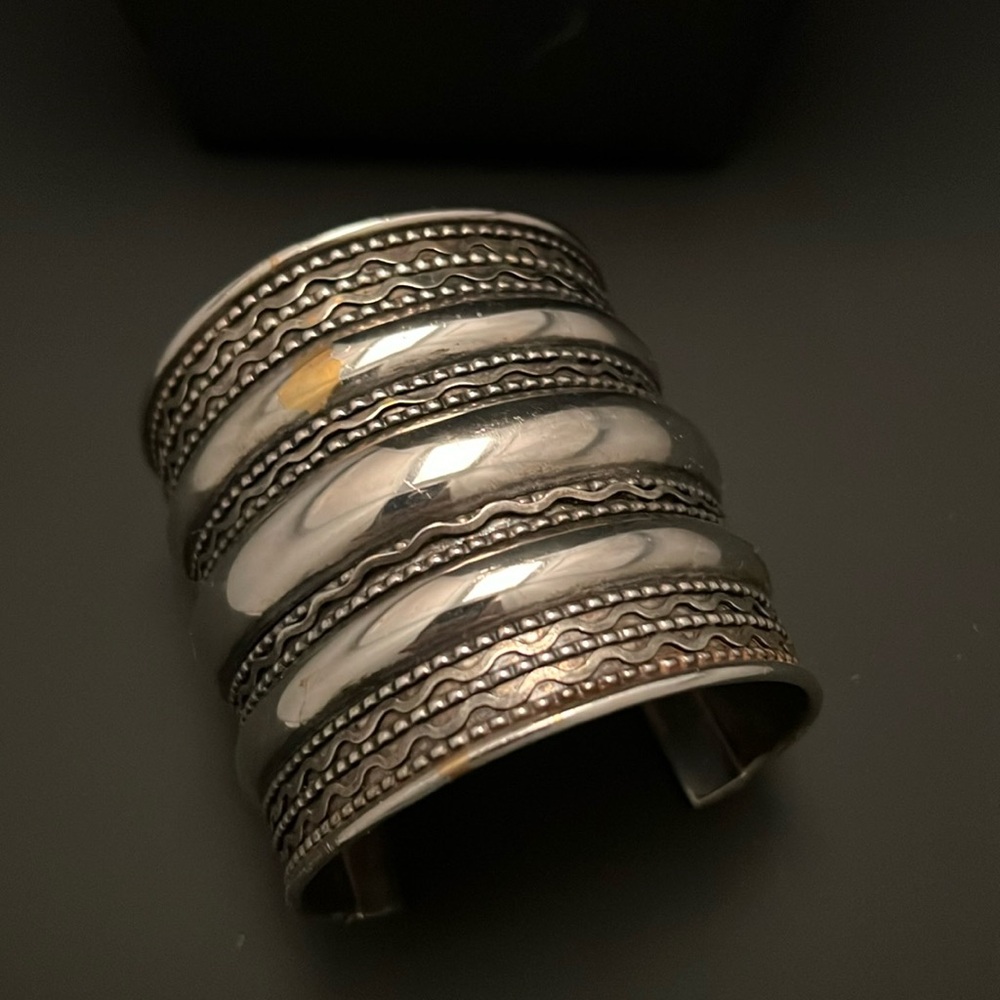 Chicos Silver Tone 2 1/2” Cuff Bracelet